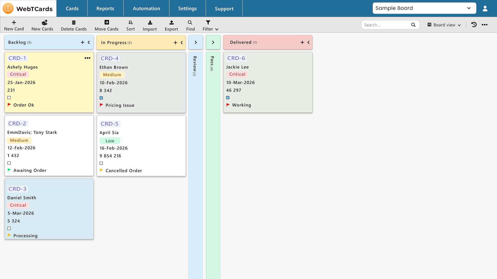 Kanban preview